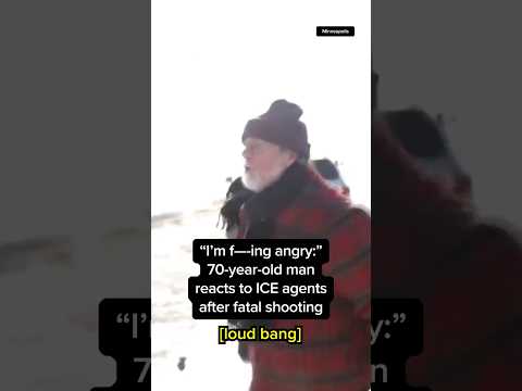 “I’m f—-ing angry” 70-year-old man reacts to ICE agents after fatal shooting