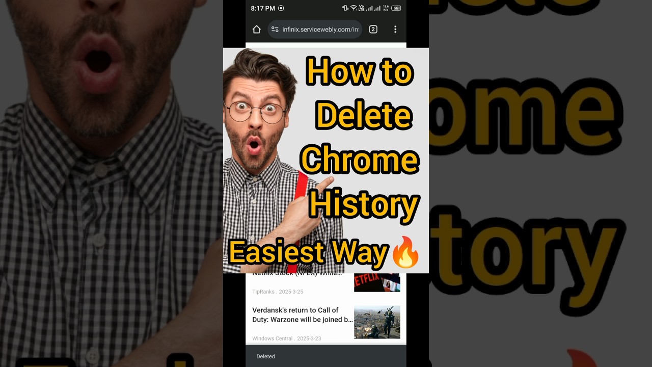 How to Delete Google Chrome History | #tech