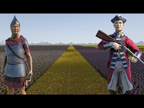 1 MILLION ROMAN ARCHERS vs 100.000 RED COATS - Ultimate Epic Battle Simulator UEBS 2