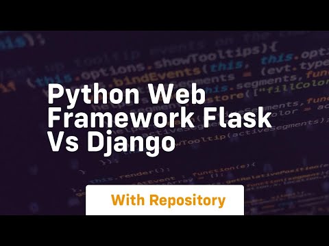 python web framework flask vs django