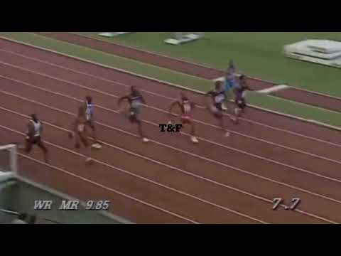 1996 Lausanne Meeting Men 100m Frank Fredericks 9.86