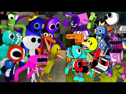 NEWEST Rainbow Friends ALL Phases VS Boxy Rainbow Friends 🎶 FNF New Mod (Roblox Rainbow Friend 2.0)