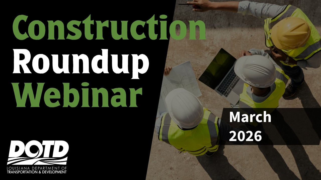 March 26 Construction Roundup Webinar