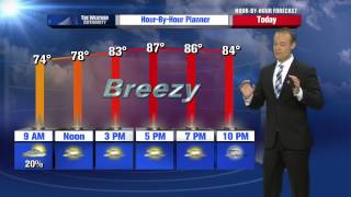 Rusty Lord’s Hour by Hour Forecast to plan your day – 7am Update