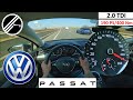VW Passat Variant B8 2 0 TDI DSG 190 PS Top Speed Drive German Autobahn No Speed Limit POV