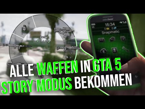 alle waffen in gta 5 story modus bekommen - gta 5: alle waffen cheat