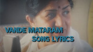 Vande Mataram || Ehsaas thoda to jagaayen 1998 Song lyrics || Lata Mangeshkar||