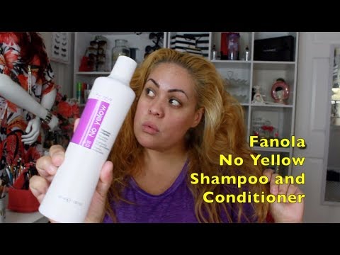 Fanola No Yellow Shampoo and Conditioner