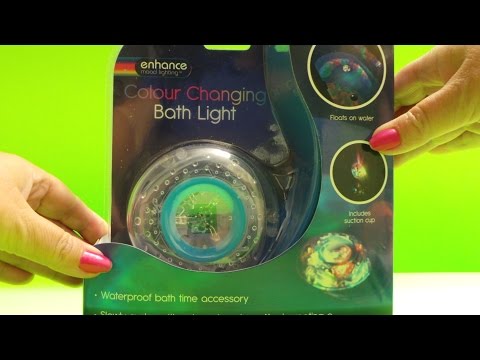 Color Changing LED Bath or Spa Light unboxing & Pool Test Video
