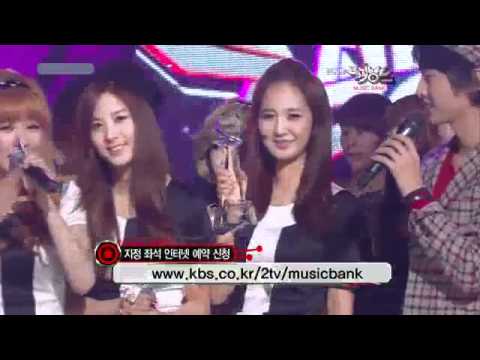 [HQ] 101105 Today's Winner On Music Bank is SNSD! + Encore Performance