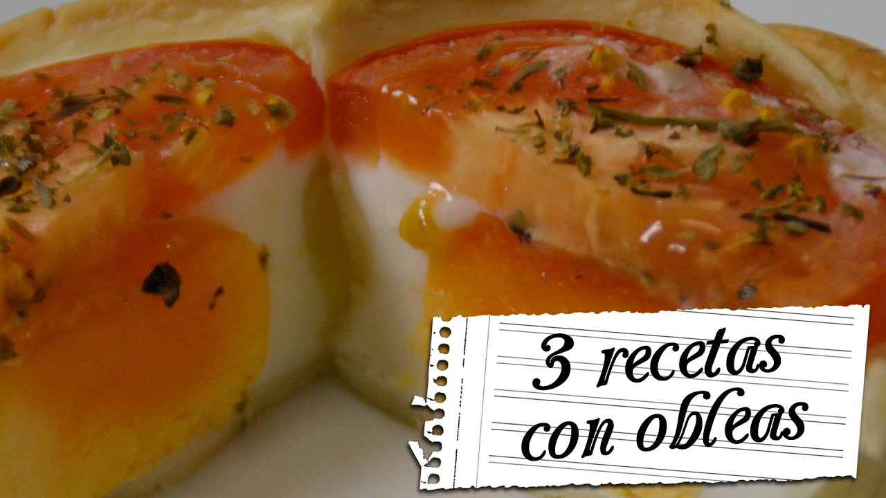 3 recetas con obleas