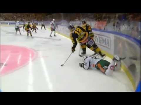 Adam Pettersson hits Magnus Nygren - SHL 13/14 Final game 1