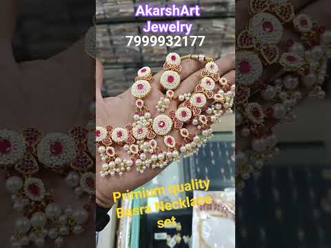 Primium Quality Basra Necklace set #akarshartjewellery #basrajewellery #primiumquality #jewellery