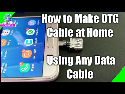 Turn any Data Cable into OTG Cable - How to make OTG cable at home using any Data Cable