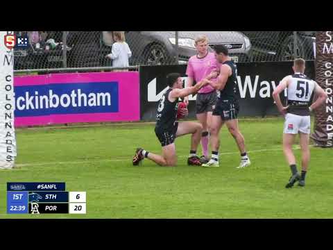 Rd 17 Hostplus SANFL Snapshot - South's Ben Shillabeer takes big mark & goals