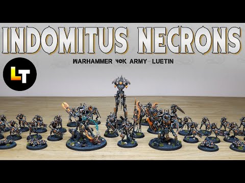 PAINTING SHOWCASE Luetin09's Indomitus Necrons Army Warhammer 40k