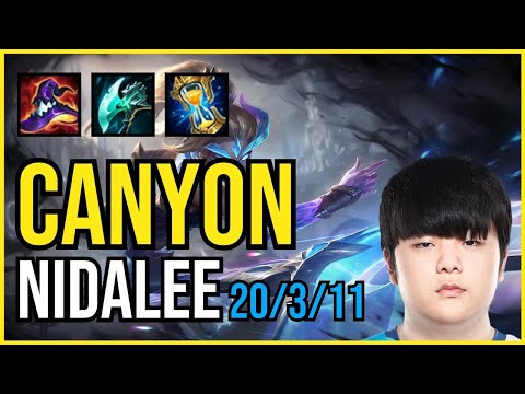 CANYON - NIDALEE vs. PEANUT - LILLIA Jungle | KR CHALLENGER | PATCH 11.1