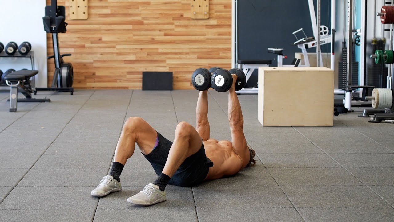 Close Grip DB Floor Press - YouTube