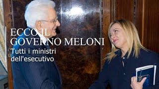 Il governo Meloni, volti e nomi di tutti i ministri dell’esecutivo