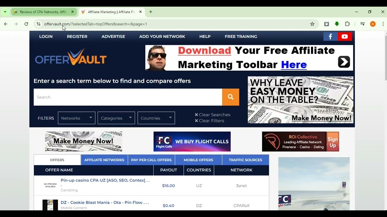 Find Best cpa Offer in offer vault and affpaying