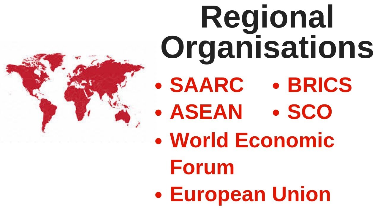 Regional Organisations - SAARC, ASEAN, BRICS, SCO, World Economic Forum, European Union- UPSC | RBI