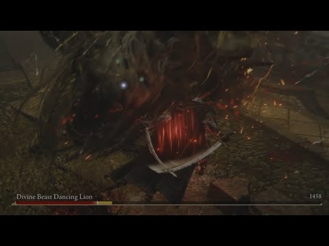 Elden Ring DLC Backhand Blade Bleed Build Is Insane (Divine Beast Dancing Lion Boss)