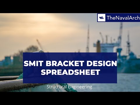 Smit bracket design spreadsheet(www.thenavalarch.com)
