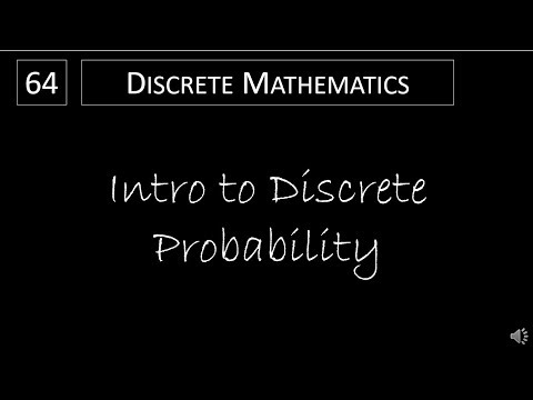 Discrete Math - 7.1.1 An Intro to Discrete Probability