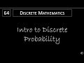 Discrete Math 7 1 1 An Intro To Discrete Probability