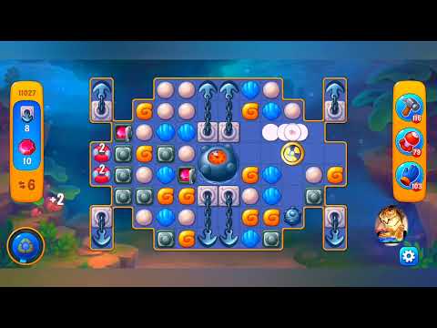 фишдом 2023  #  11027 уровень - прохождение без бустеров # Fishdom,   11027  level - no Boosters.