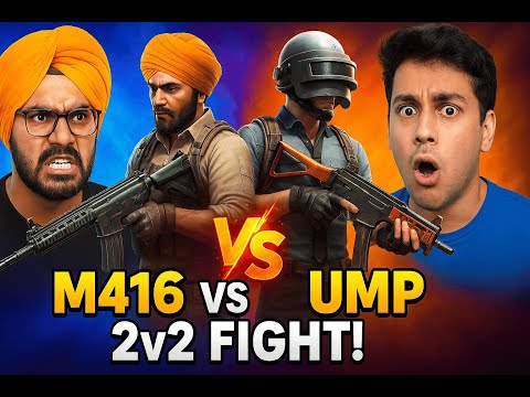 M416 vs UMP 2v2 Face-Off in BGMI WOW Mode! 🔥 (Insane Fight) #bgmi #pubg #funny