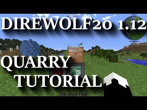 UNENDLICH Ressourcen | Selbstragende Quarry FTB Direwolf20 1.12