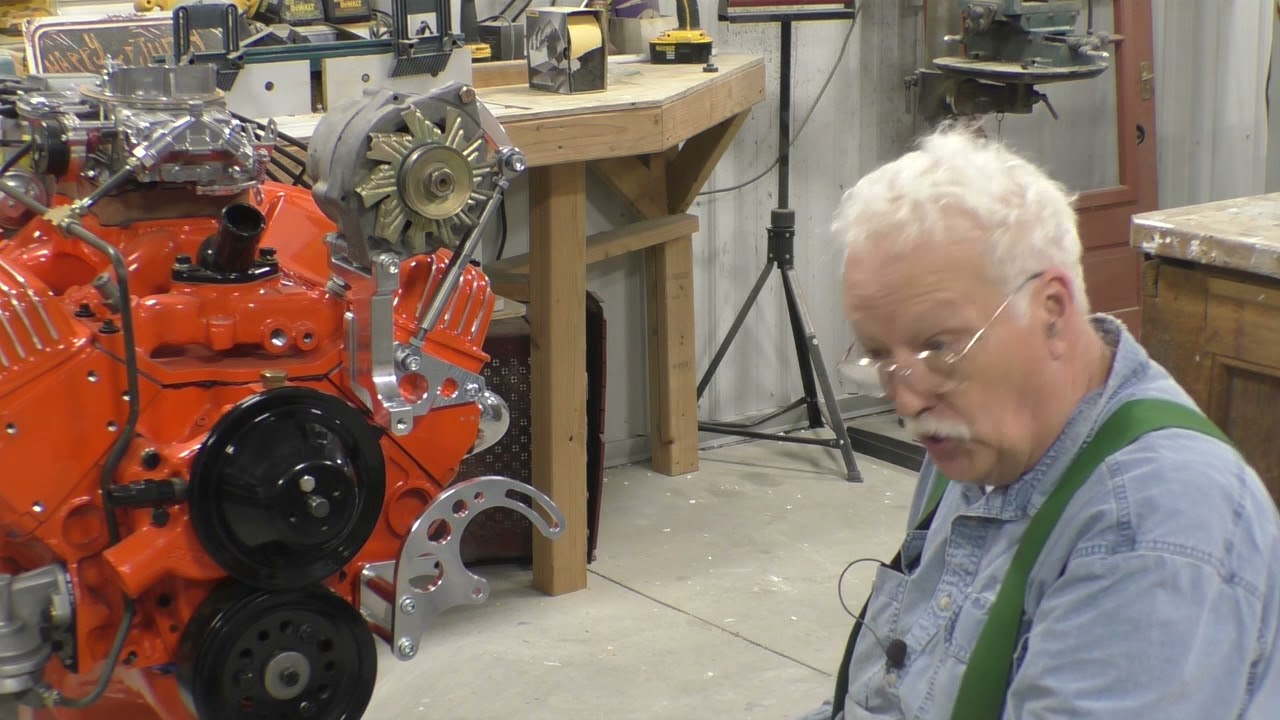 Watch video SBC Complete Pulley, Alternator Bracket & Power Steering Pump Installation (SWP) Now SBC Complete Pulley, Alternator Bracket & Power Steering Pump Installation (SWP)