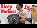 Bicep Workout For Mass! | NATURAL TEEN BODYBUILDER 18 Y/O