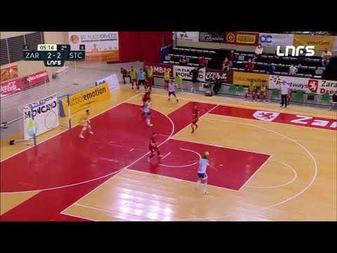 Gol Javi Alonso (3-2) Fútbol Emotion Zaragoza - Industrias Santa Coloma. J33, 1Div. LNFS