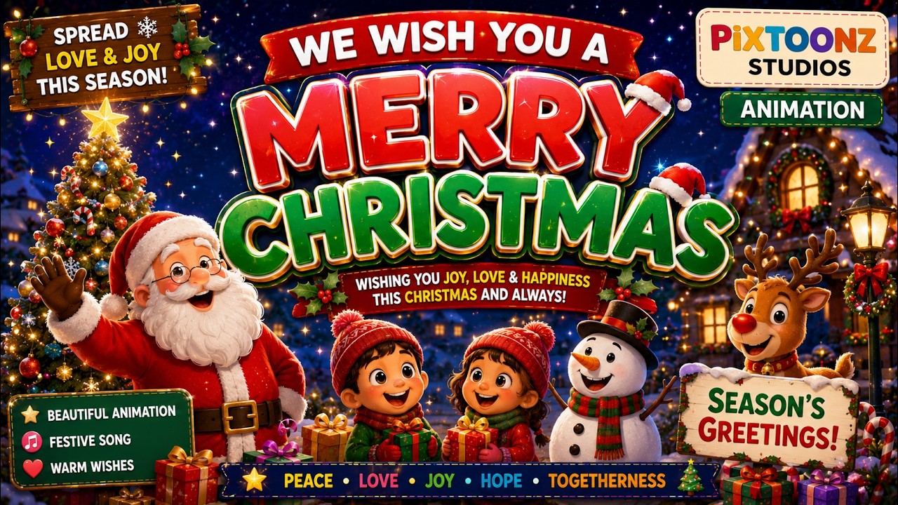 Merry Christmas and Season's Greetings - 3D Animation