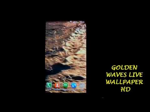 Golden Waves Live Wallpaper HD Video