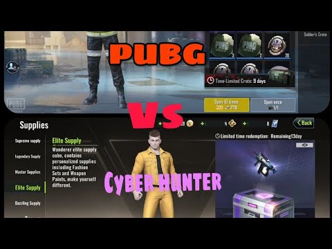 Pubg vs Cyber hunter Crate Opening