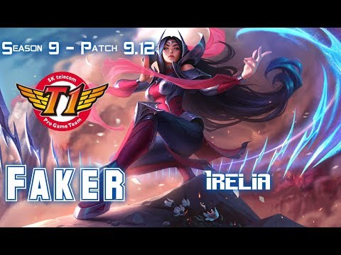 SKT T1 Faker IRELIA vs TALON Mid - Patch 9.12 KR Ranked