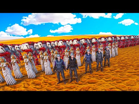 can Space marine, Cleopatra & 5 fullauto Archers Stop Huge evils !! UEBS 2