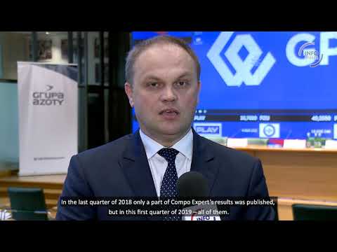 Paweł Łapiński discusses Grupa Azoty financial performance in 1Q 2019. - zdjęcie