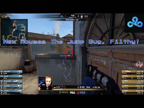 Nex abuses CSGO Jump Bug Against SK Gaming!! DISGUSTING Money Cash(BIG vs C9 PGL Major Krakow 2017)