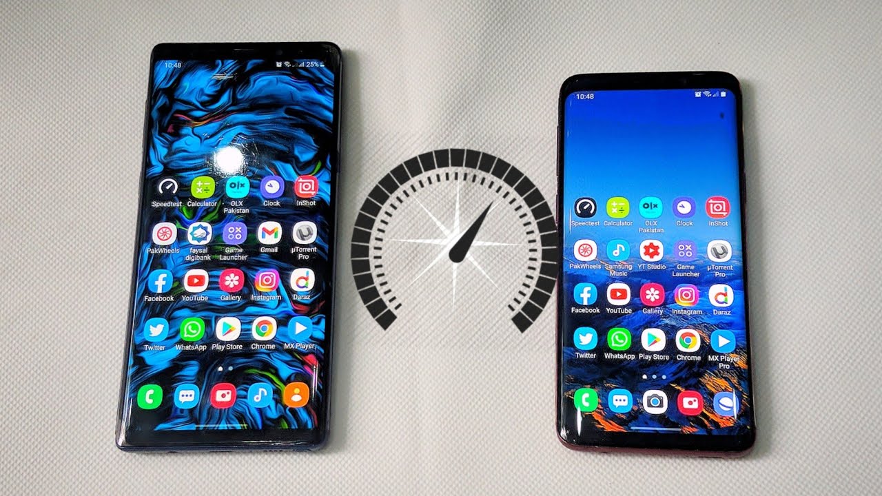 Samsung Galaxy Note 9 vs Galaxy S9 - Speed Test! How big is the difference?