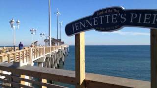 preview picture of video 'Outer Banks: Gorgeous Winter Day at Jennette's Pier'