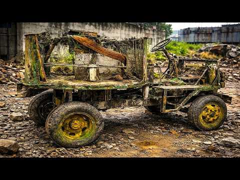 Genius-Level Restoration of a Massive Rusted Concrete Mixer Truck Destroyed Beyond Repair