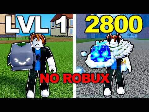 Noob To Max With NO ROBUX In Blox Fruits