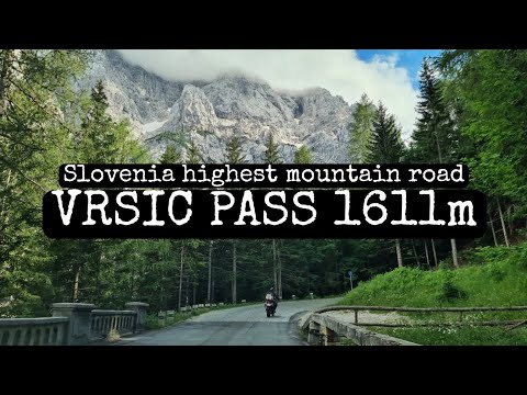 Driving the Vršič pass (1611m) and the Russian road// Slovenia