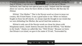 Listen, My Grandchildren (Code Talker)
