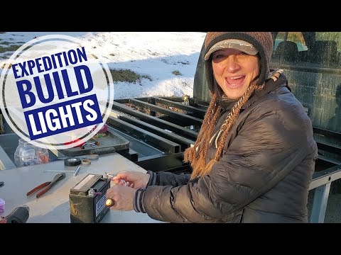 E5 | Custom Expedition Overland Flatbed Camper Build | Lights-Electrical | Tools-Tips | Ford F350