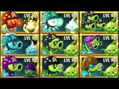 Every Pair PEA & MINT Plants VS All Zombies - Who Will WIn? - Pvz 2 Battlez